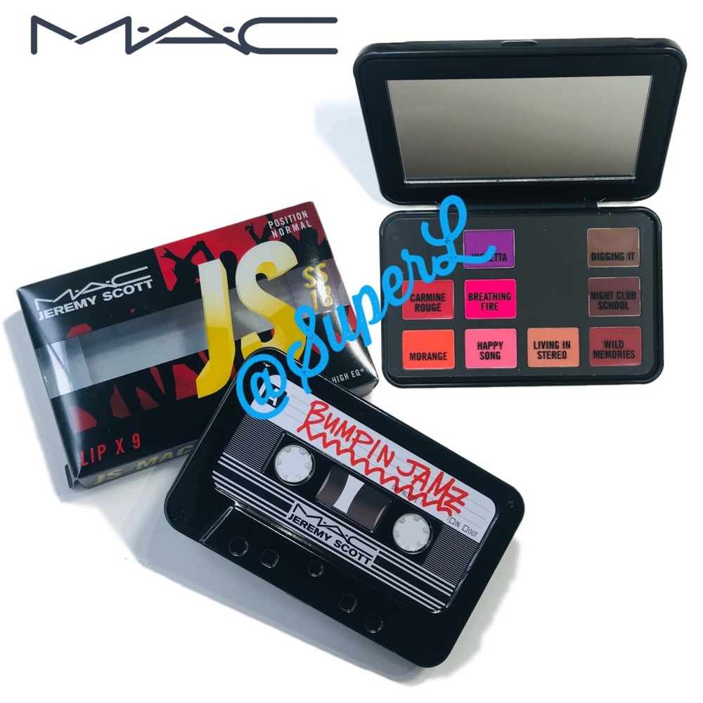 NEW MAC Jeremy Scott Future Emotions Lipstick Pallet Cassette Tape Compact
